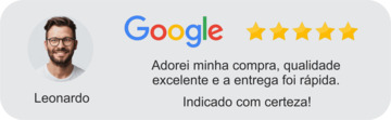 Adorei minha compra, qualidade excelente e e entrega fio ráida. Indico com Certeza